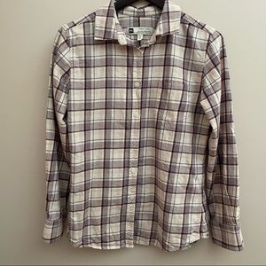 MEC Button Down Plaid Flannel Shirt Size S